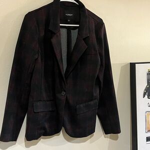 Liverpool Women's Dark Plaid Blazer
